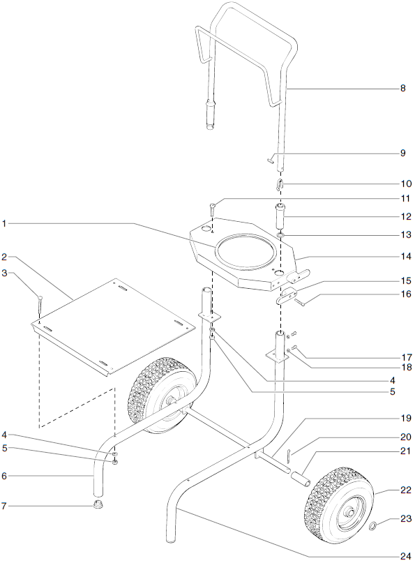 ProFinish C-100 Cart Assembly Parts (P/N 773-910)